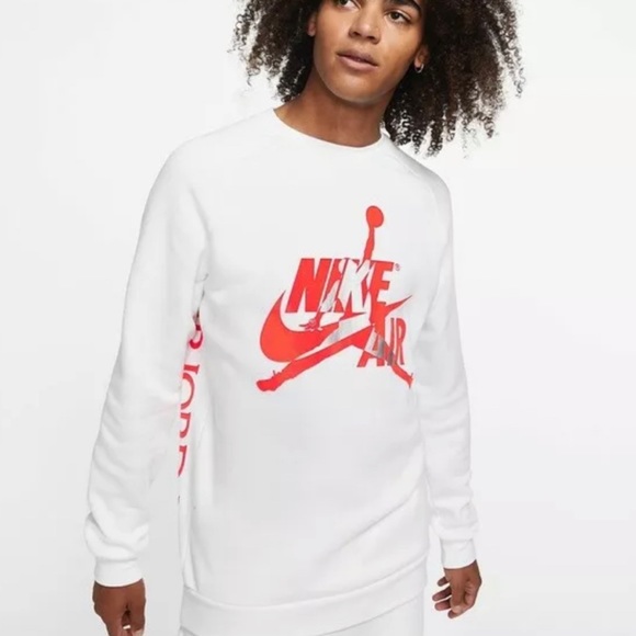 Air Jordan Mens Jumpman Infrared 23Crew Sweater - Picture 2 of 3
